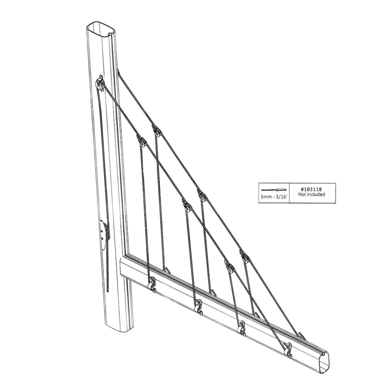 Lazy Jack System (4-Leg) – Boats 32'-38'